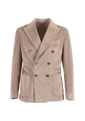 L.B.M. 1911 corduroy blazer - Neutrals