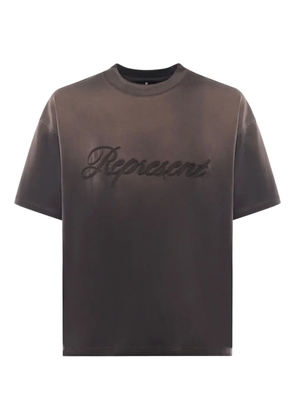 Represent embroidered T-shirts and polos - Brown