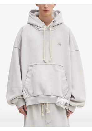 Maison MIHARA YASUHIRO pocket frayed hoodie - Grey