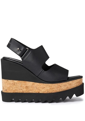 Stella McCartney Sneak-Elyse wedge sandals - Black
