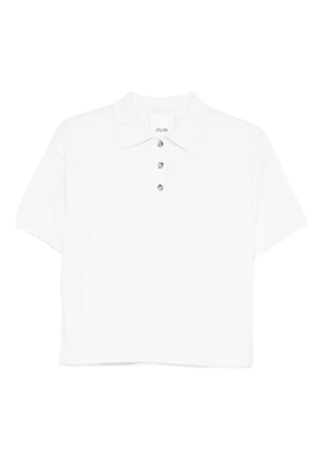 Allude buttoned polo top - Neutrals