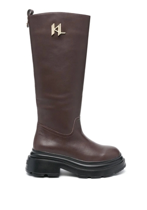 Karl Lagerfeld Danton knee-high riding boots - Brown