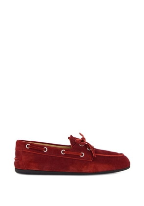 Miu Miu lace-up loafers - Red