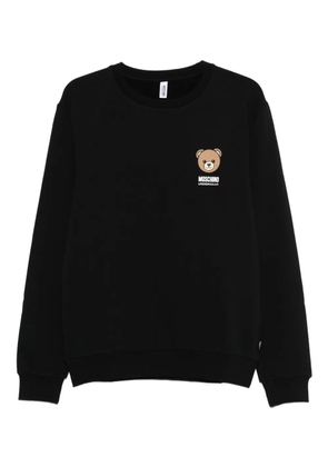 Moschino teddy-print sweatshirt - Black