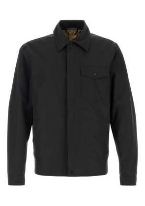 Ten C Bonded utility-pocket overshirt - Black