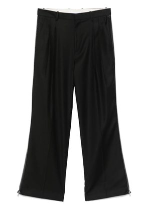Helmut Lang zip-detail pleated trousers - Black