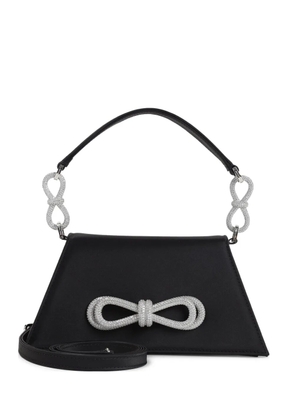 MACH & MACH embellished-bow shoulder bag - Black