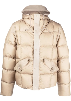 Ten C detachable-sleeve padded jacket - Neutrals