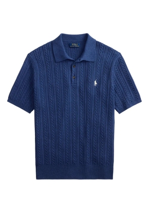 Polo Ralph Lauren cable-knit polo shirt - Blue