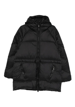 Bacon W Owl hooded zip coat - Black
