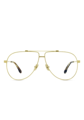 Victoria Beckham Eyewear pilot-frame glasses - Gold