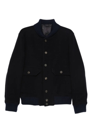 Eleventy button-fastening flap-pocket jacket - Blue