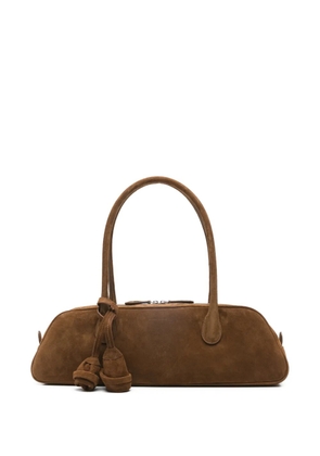 Magda Butrym Brigitte trapeze suede tote bag - Brown