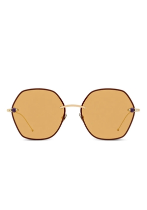 Pomellato Eyewear hexagonal-shape sunglasses - Brown