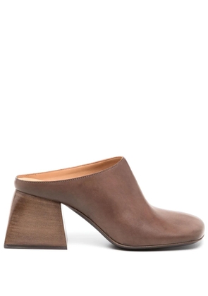 Uma Wang 70mm Stone mules - Brown