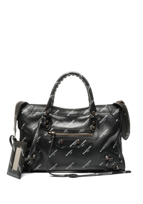Balenciaga Pre-Owned 2015-2025 logo city bag - Black