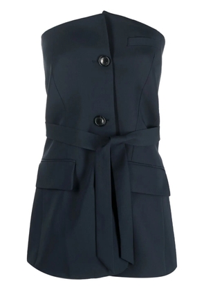 OUR LEGACY off-shoulder suit top - Blue