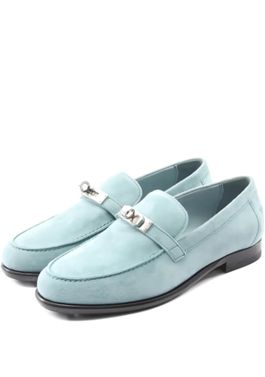 Hermès Pre-Owned suede loafers - Blue