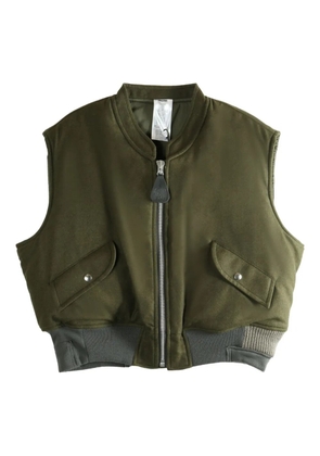 Magliano zip-fastening flap-pocket vest - Green