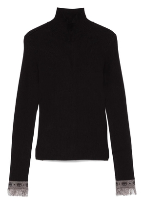 Chiara Ferragni Eyelike-intarsia sweater - Black