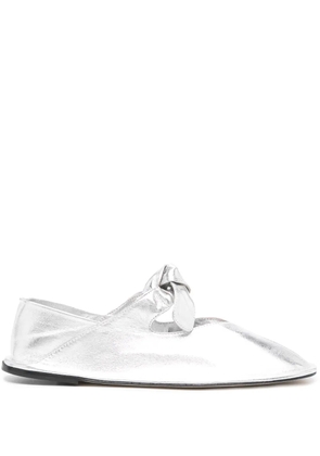Hereu Llasada metallic ballerina shoes - Silver