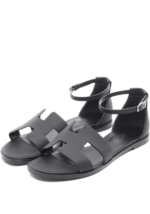 Hermès Pre-Owned 2020s Santorini leather sandals - Black