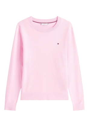 Tommy Hilfiger logo crew-neck sweater - Pink