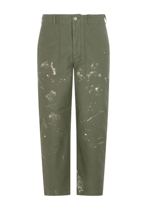 Auralee flap-pocket trousers - Green