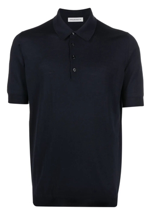 GOES BOTANICAL merino-wool polo shirt - Blue