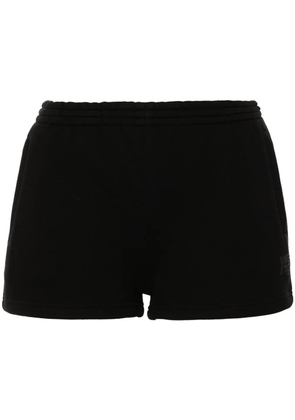Alexander Wang logo-print cotton shorts - Black
