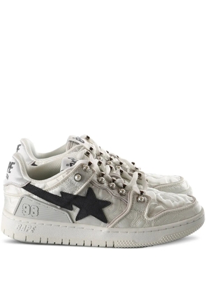 A BATHING APE® star studded sneakers - White