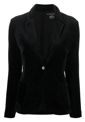 Majestic Filatures single-breasted velvet blazer - Black