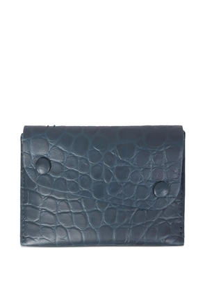 Il Bisonte crocodile-embossed wallet - Blue