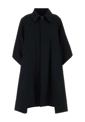 MM6 Maison Margiela Water-repellent cotton gabardine coat - Black