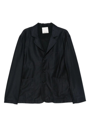 YMC button-fastening patch-pocket blazer - Blue