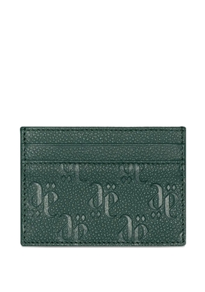 PLACE OF ËLMS grained debossed card holder - Green