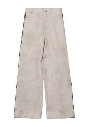 COMMUNS side-stripe trousers - Neutrals