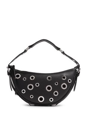 BY FAR Gib eyelet-embellished mini bag - Black