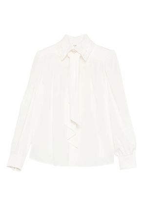 Chloé lace-collar shirt - Neutrals