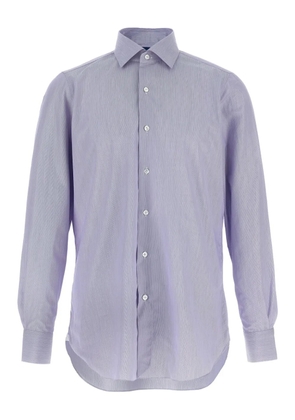 Finamore 1925 Napoli striped button Napoli shirt - Purple
