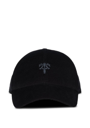 PLACE OF ËLMS suede leather strap baseball cap - Black