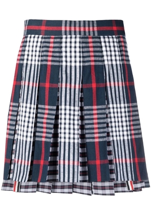 Thom Browne pleated asymmetrical skirt - Multicolour