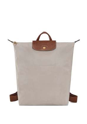 Longchamp M Le Pliage front-flap backpack - Neutrals