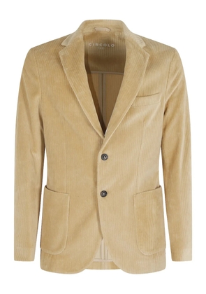 Circolo 1901 corduroy cotton blazer - Neutrals