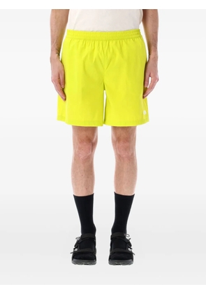 The North Face embroidered-logo shorts - Yellow