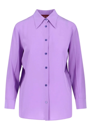 Gucci GG silk shirt - Purple