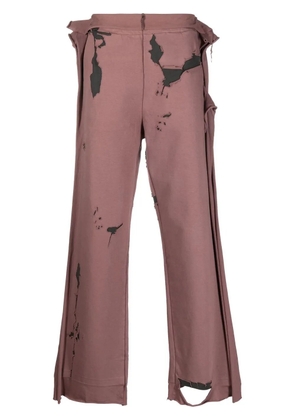 Diesel P-Martainoff devoré-effect track pants - Pink