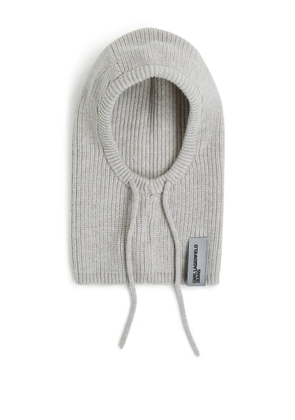 Karl Lagerfeld Jeans ribbed balaclava - Grey