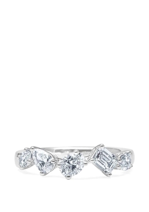 Azzaro five-row diamond ring - Silver