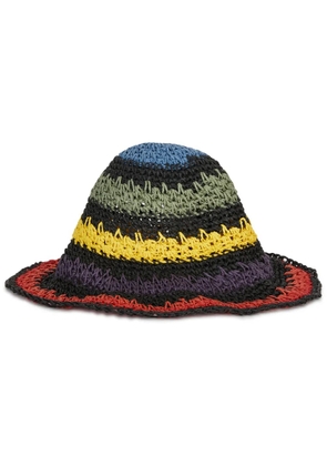 Ruslan Baginskiy straw sun hat - Black